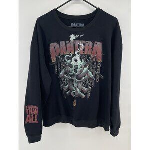 Pantera Stronger Than All Crewneck Sweatshirt XXL Black Heavy Metal Band Music